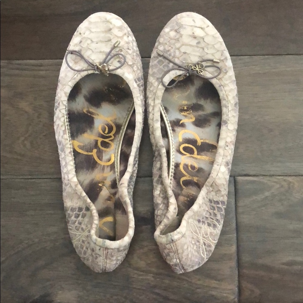 Sam Edelman snakeskin ballet flats